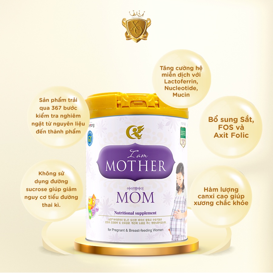 Sữa Bầu I Am Mother Mom thương hiệu Namyang Hàn Quốc hộp 400g/800g