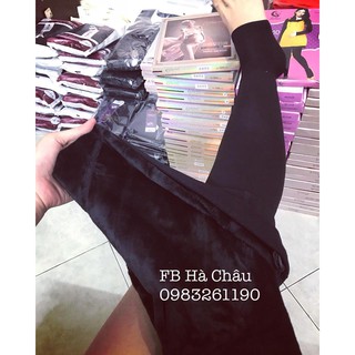 Quần legging bầu lót lông vũ