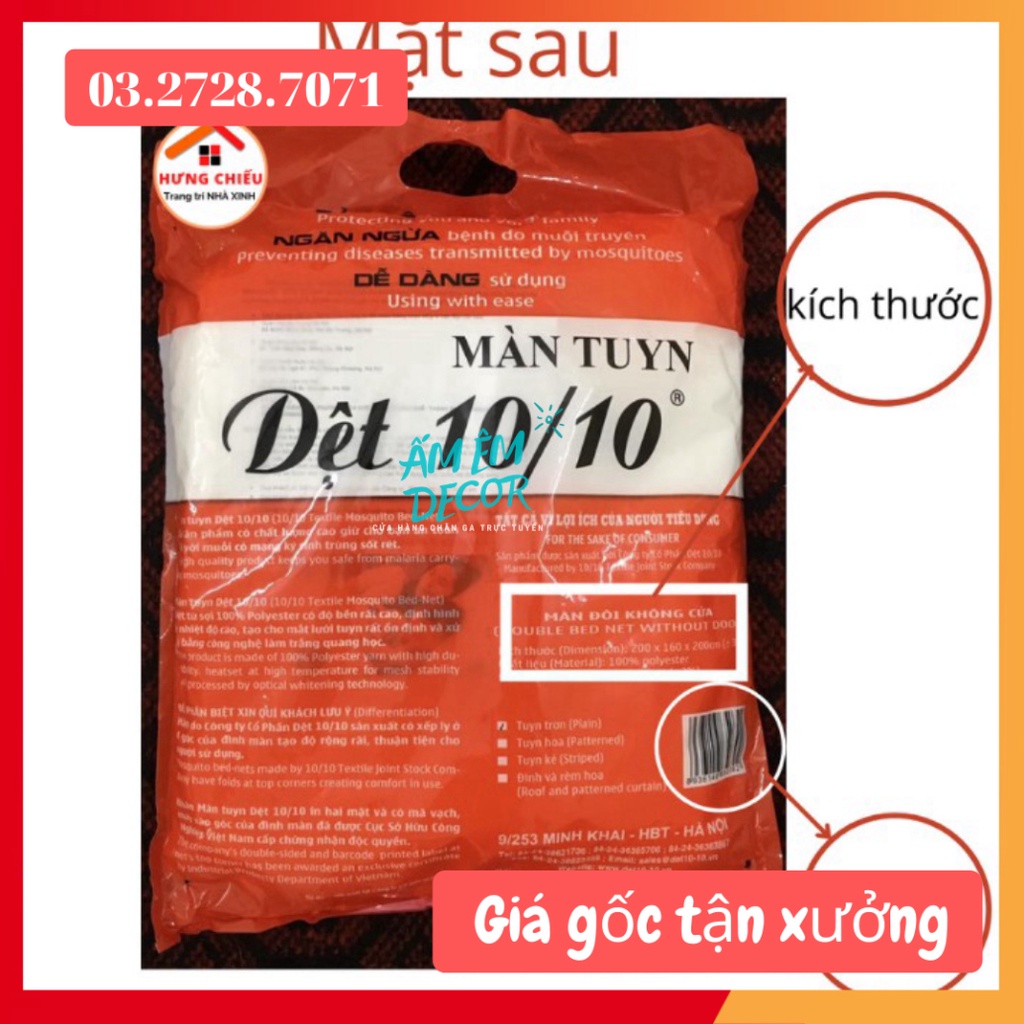 [HÀNG ĐẸP] Màn tuyn chống muỗi dệt 10/10 xịn