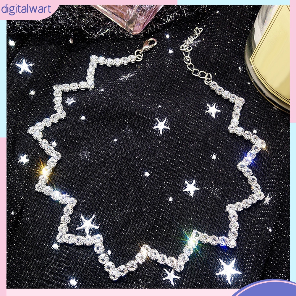 Vòng Cổ Choker Đính Đá Lấp Lánh Thời Trang Dành Cho Nữ