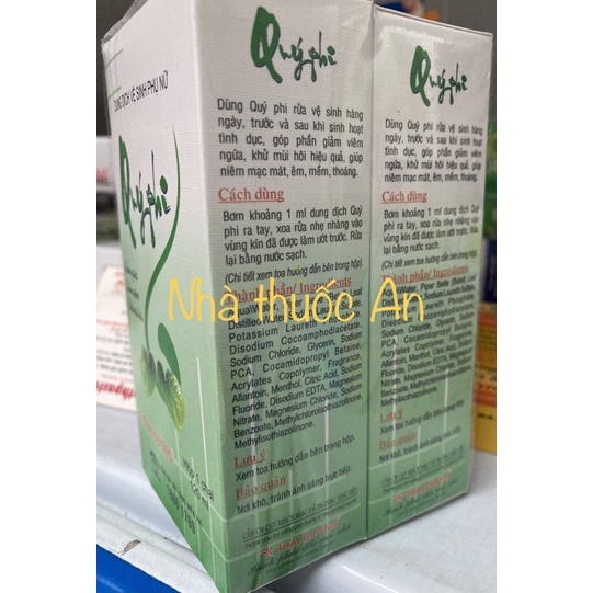 dung dịch vệ sinh phụ nữ Quý Phi 120ml