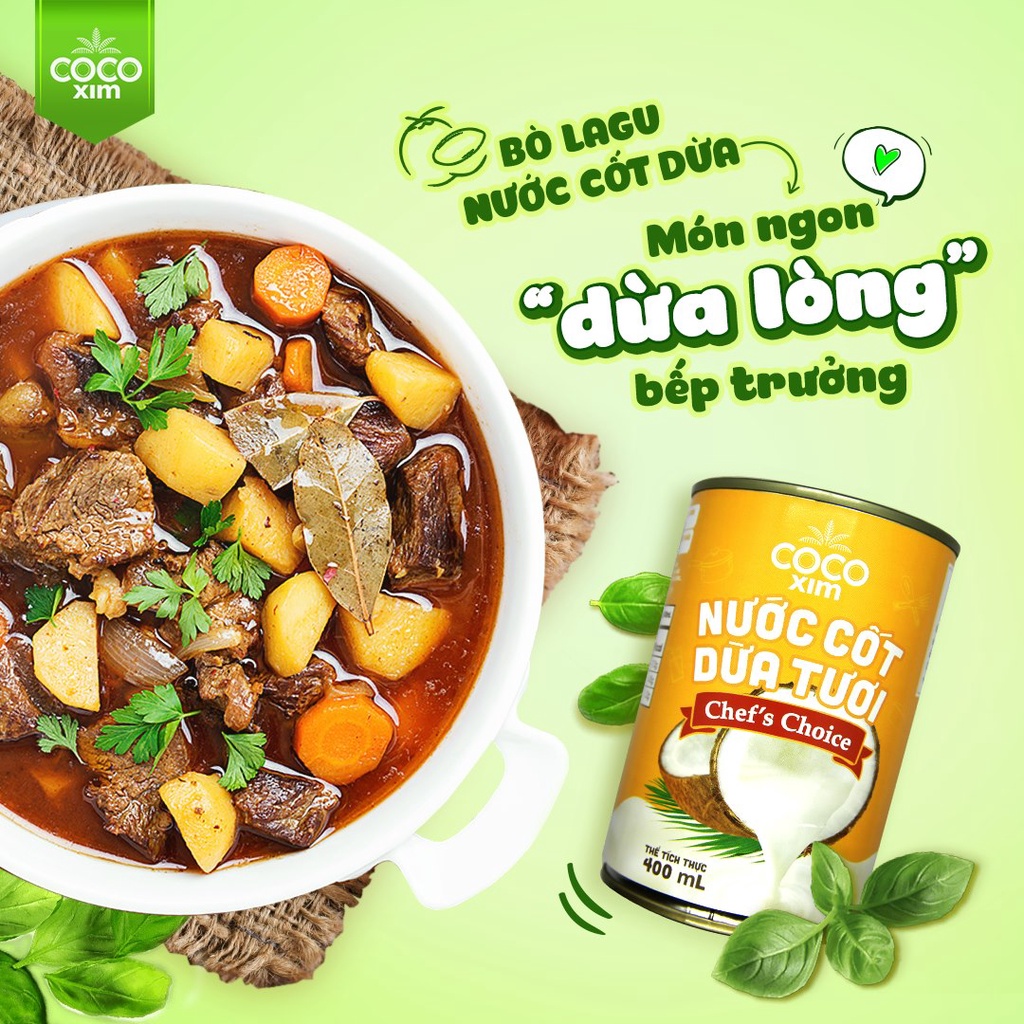 Combo 02 Lon Nước cốt dừa Xim Mom Cooks dung tích 160/400ml - COCOXIM - YOOSOO MALL