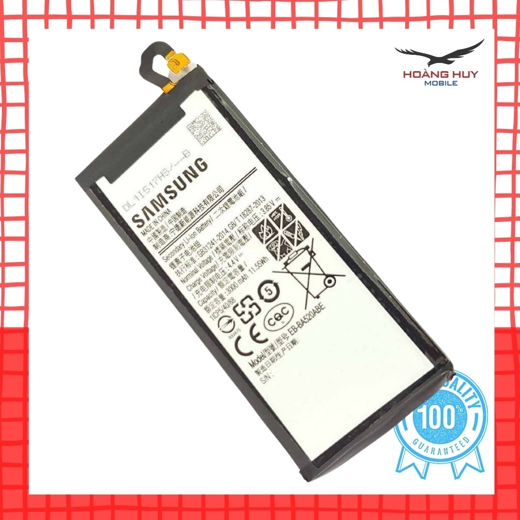 Pin Samsung Galaxy A520 / A5  / EB-BA520ABE Dung Lượng 3000mAh Hàng Zin Nhập Khẩu Bảo Hành 6 Tháng 1 Đổi 1