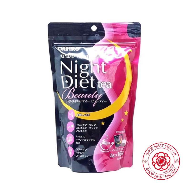 Hàng chuẩn Bill- Trà _ Night Diet Hồng Colagen Nhật bản