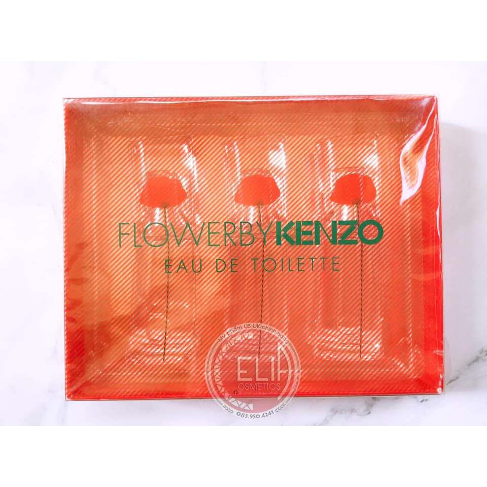 [15ml x3] Set 3 chai nước hoa KENZO Flower by Kenzo EDT