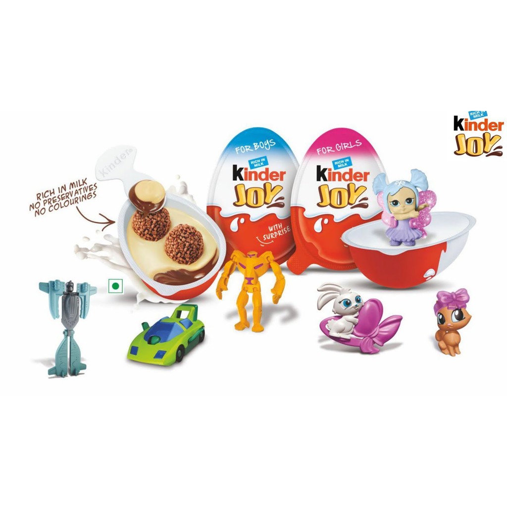 [DATE MỚI] Trứng Chocolate Kinder Joy Toys For Boys Girls 20gr Kèm Đồ Chơi Xịn (Hàng Mỹ)