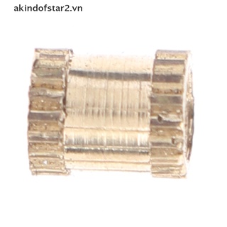 [akin] 100pcs M3 nut Injection Molding Brass Knurled Thread Inserts Nuts [akin]