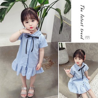 Đầm denim BÉ GÁI