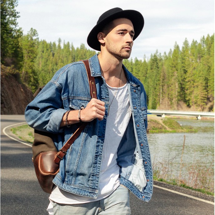 Mũ nón phớt Fedora vintage không bao giờ lỗi mốt, mũ cao bồi màu đen nam nữ - Phụ kiện unisex BROO Accesoriez