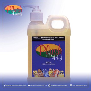 Dầu tắm tinh chất lúa mỳ Plush Puppy 500ml - Natural Body Building Shampoo with Wheatgerm