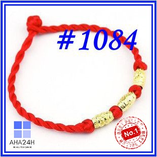 VÒNG CHỈ ĐỎ MAY MẮN MIX 3 ĐỐT XI VÀNG AH1084