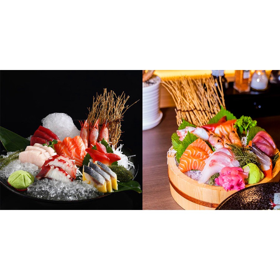 [25cm] Thố Gỗ Tròn Sushi Sashimi, Khay Tròn Gỗ trang trí Thực Phẩm, khay gỗ đựng Bánh Ngọt, Hải Sản