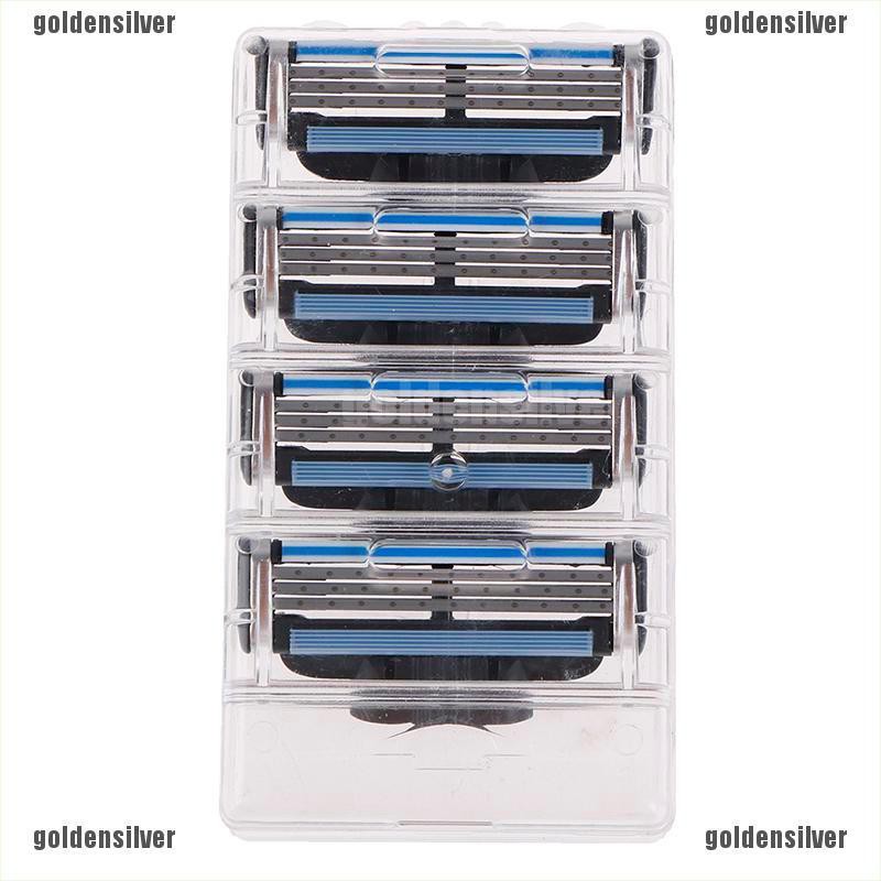 Set 4 Lưỡi Dao Cạo 3 Lớp Chuyên Dụng Cho Máy Cạo Râu Gillette Fusion