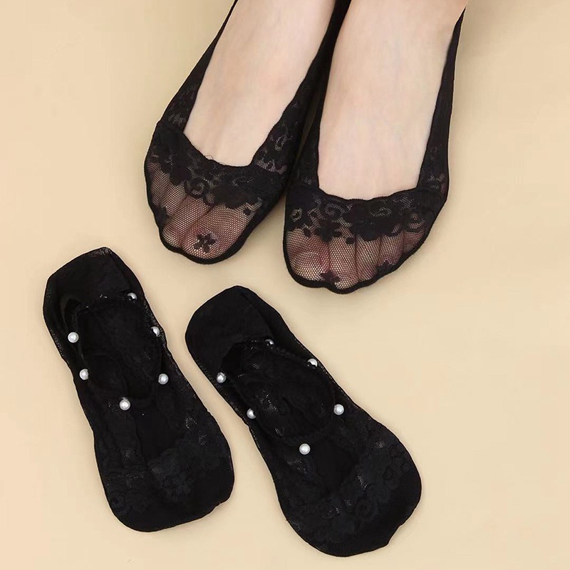 Vớ Ren Cổ Thấp Thời Trang Dành Cho Nữ