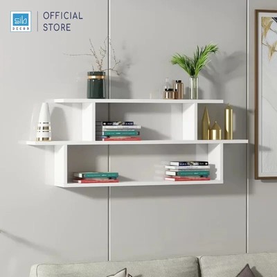 Kệ Gỗ Treo Tường Xếp Tầng Cách Điệu Thương Hiệu SIB Decor KT502