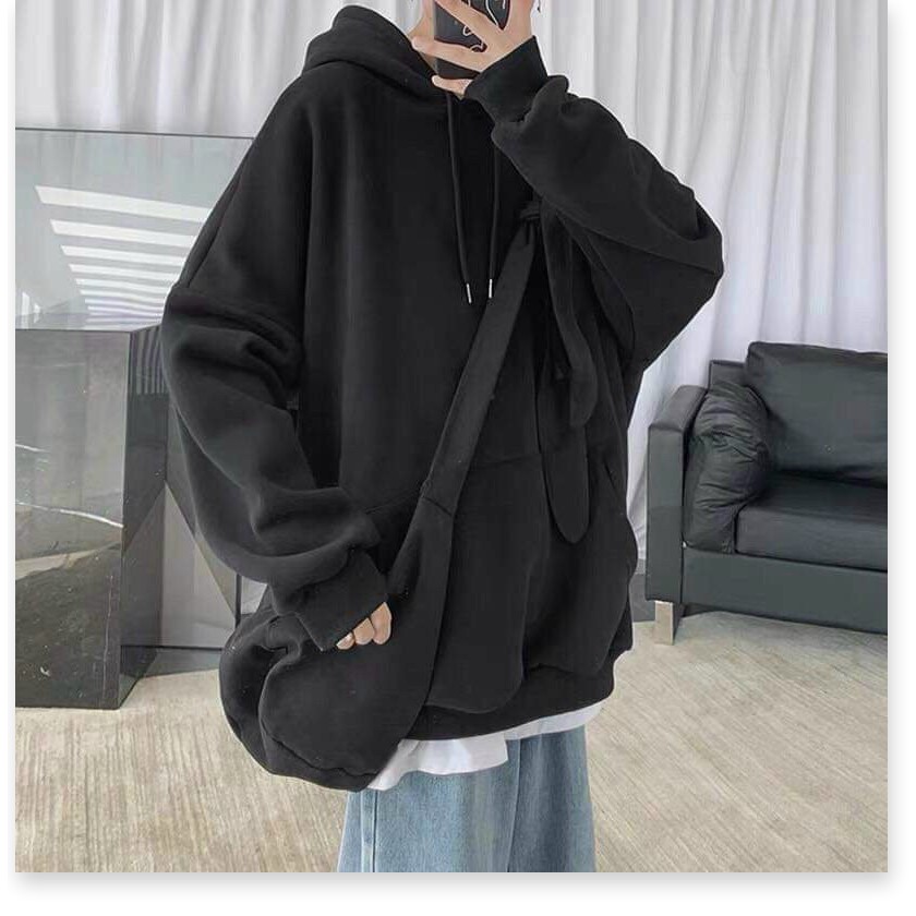 ÁO KHOÁC NỈ HOODIE TRƠN CHUI FORM RỘNG NAM NỮ MẶC ĐỀU ĐƯỢC