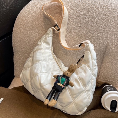 Túi phao đeo chéo hàn quốc túi đeo vai to túi tote vải canvas thời trang túi đeo chéo cotton cỡ lớn đi học đi chơi