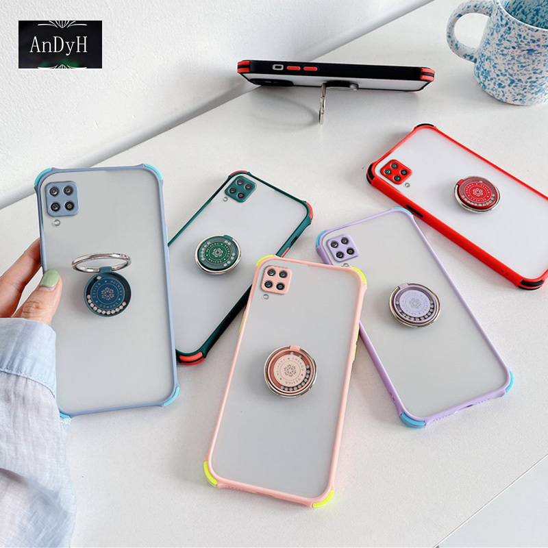 Ốp Lưng Chống Sốc Có Nhẫn Đỡ Điện Thoại Cho Samsung Galaxy A11 A12 4-corners | BigBuy360 - bigbuy360.vn