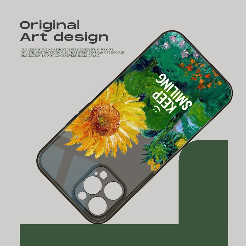 Ốp Điện Thoại Chống Sốc In Hình Hoa Hướng Dương Cho Iphone 13 Pro 11 Pro Max Xr 6s 7 8 Plus 12 Mini 14 Pro Xs Max