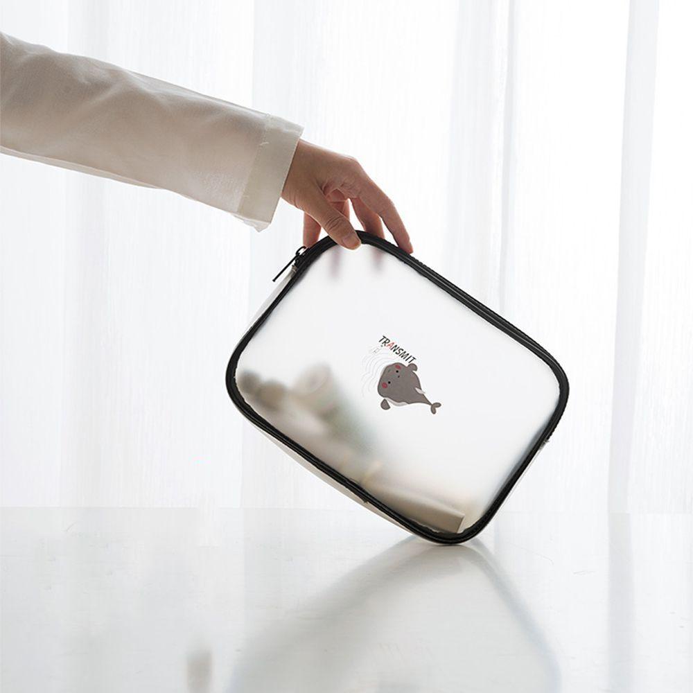 Túi Đựng Mỹ Phẩm Trong Suốt Có Khóa Kéo Tiện Dụng Khi Đi Du Lịch