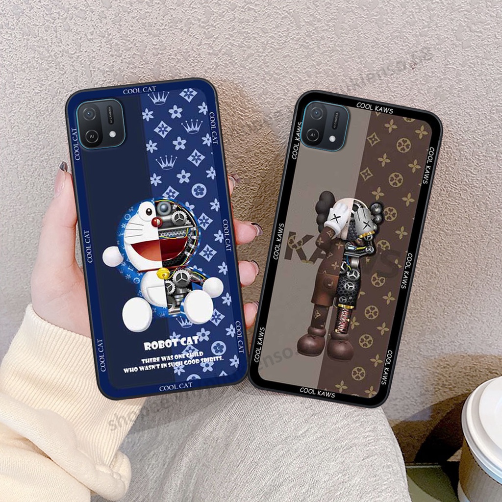 Ốp lưng điện thoại Oppo A16k in hình gấu bear, kaws, doremon thời trang, ốp lưng cao cấp chất lượng