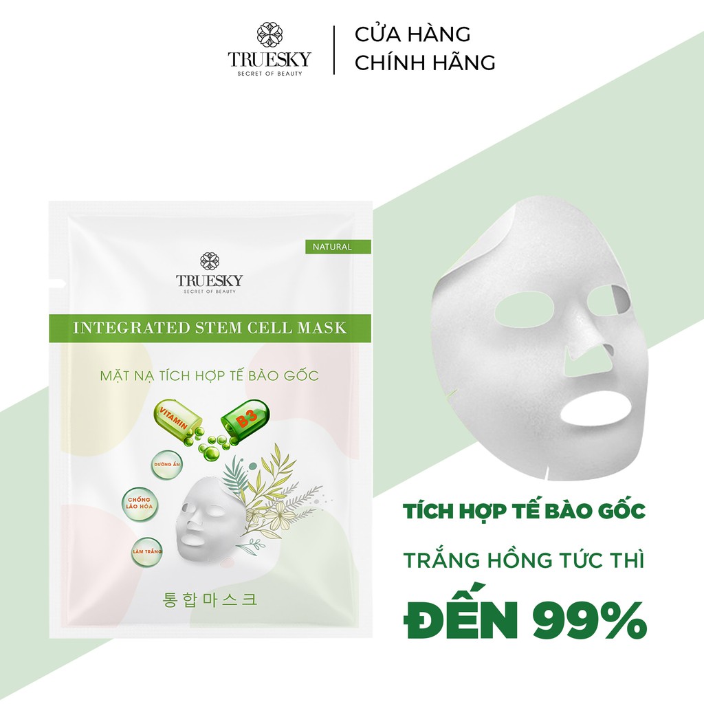 Mặt nạ dưỡng da Truesky tích hợp tế bào gốc giúp làm sáng da, dưỡng ẩm và ngăn ngừa lão hoá - Integrated Mask