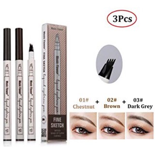 Bút kẻ lông mày gẩy sợi 4D Fine Skech Miking Pretty