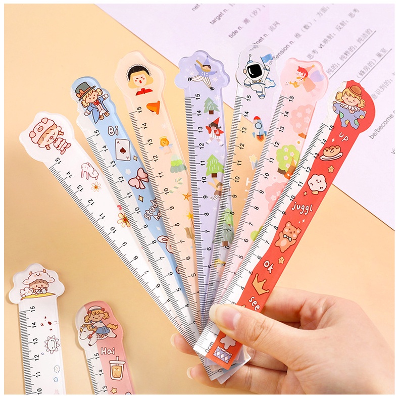 1 Thước Đo Hình Hoạt Hình 15Cm Dành Cho Học Sinh