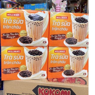 Trà Sữa Trân Châu Hoàng Gia HILLWAY Kèm Gói Trân Châu Bên Trong Hộp 5 Gói (260g)