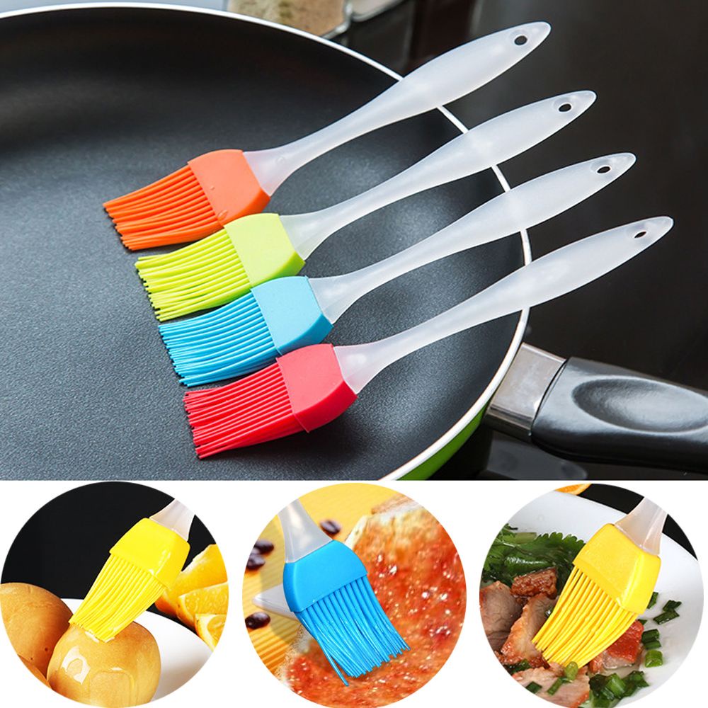 Set 1/5 cọ silicone phết dầu làm bánh/nướng BBQ nhiều màu