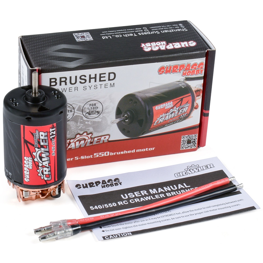 Động Cơ Không Thấm Nước 5 Khe 550 20T 16T 12T 10T Cho Xe Tải tamiya Kyosho TRAXXAS WLtoys 1/10