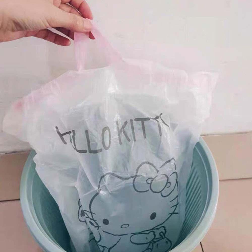 Túi Đựng Rác Dày Dặn Họa Tiết Mèo Kitty Dễ Thương Cho Nhà Bếp