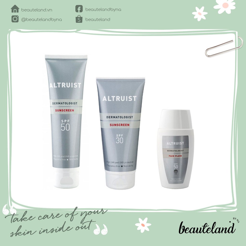 [Mã SKAMPUSH11 giảm 10% đơn 200k] Kem chống nắng cho da nhạy cảm Altruist Dermatologist Suncreen