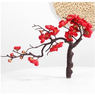 Cành đào giả trang trí nghệ thuật dài 30-60-90-120cm chưng tết, trang trí chụp ảnh