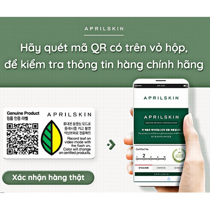 Phấn Nước April Skin Magic Snow Cushion SPF50+ PA+++ 15g [New] | BigBuy360 - bigbuy360.vn