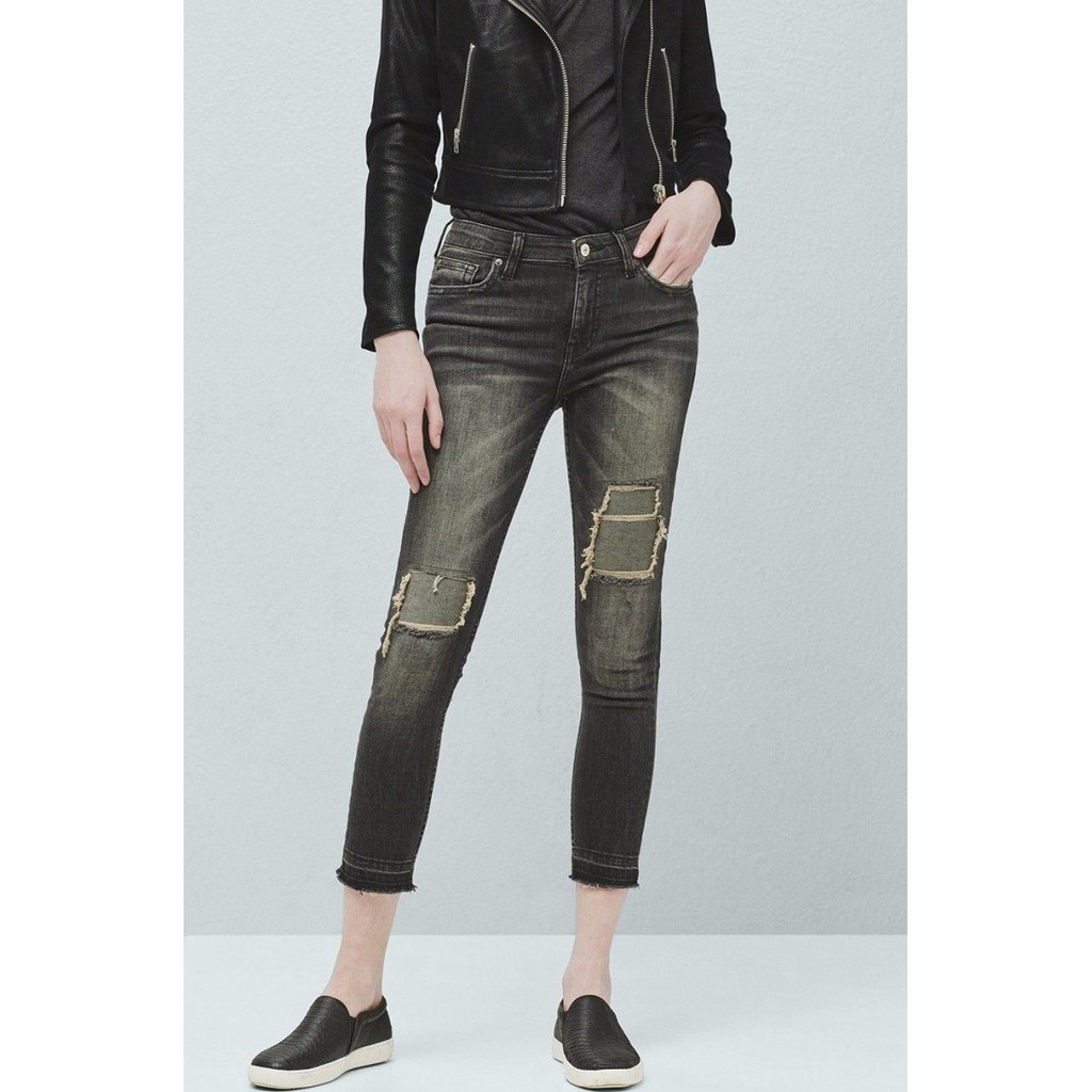 Quần jeans Mango dáng skinny crop nguyên mác/tag size 32