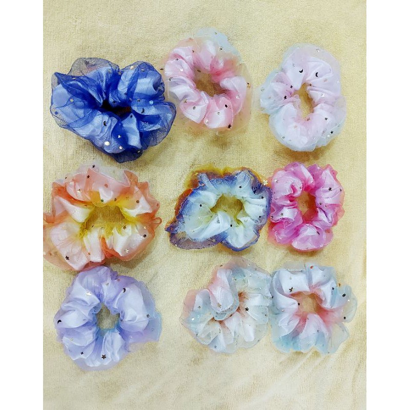 [Mua 1 Tặng 1] Scrunchie dây cột tóc ngôi sao 2 lớp