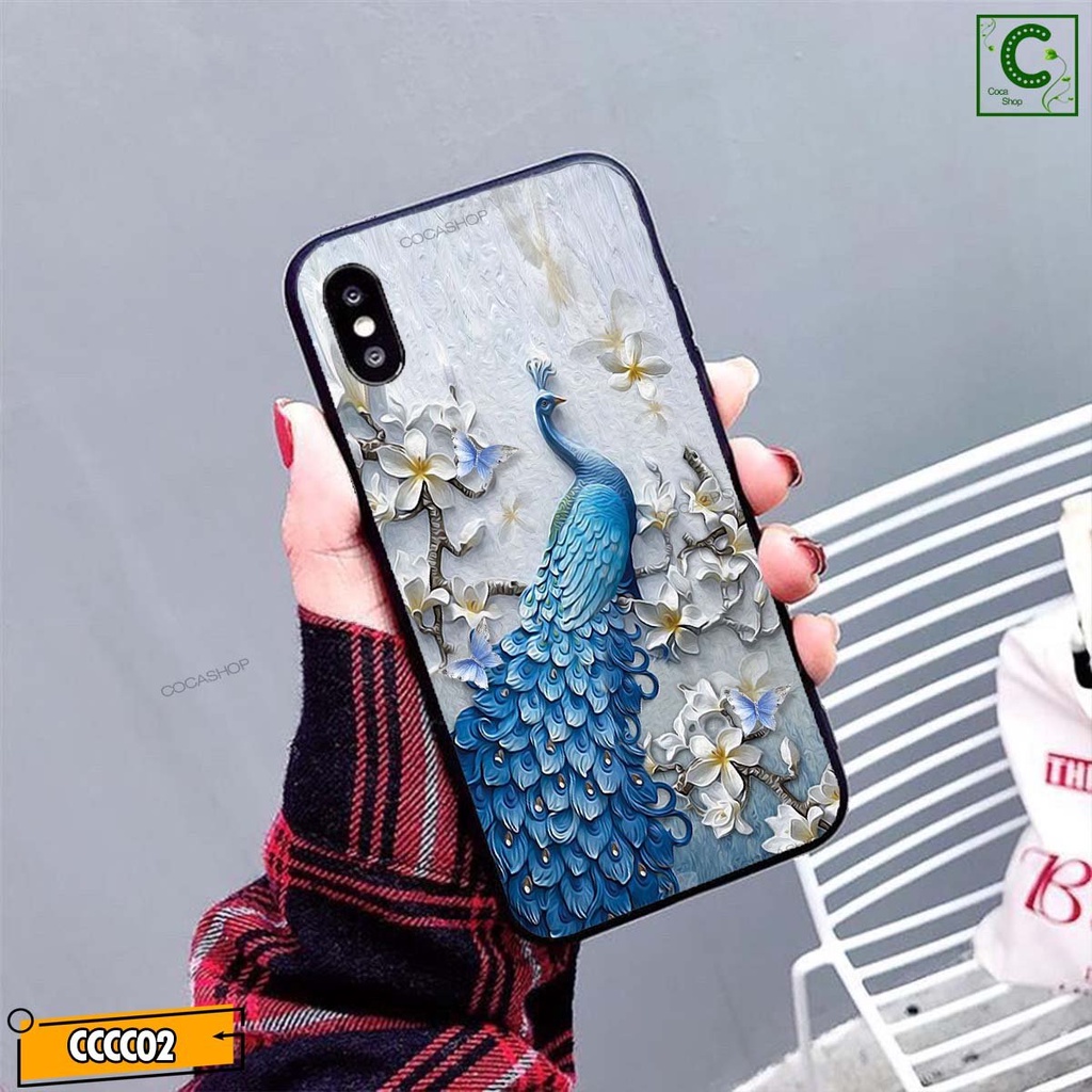 Ốp lưng iphone mặt kính cao cấp  - Công xanh quyền uy  - 6/6plus/6s/6splus/7/7plus/8/8plus/x/.....