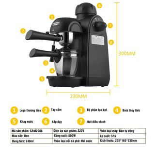 Máy pha cà phê C POT Espresso 5 CUp pha cả hạt