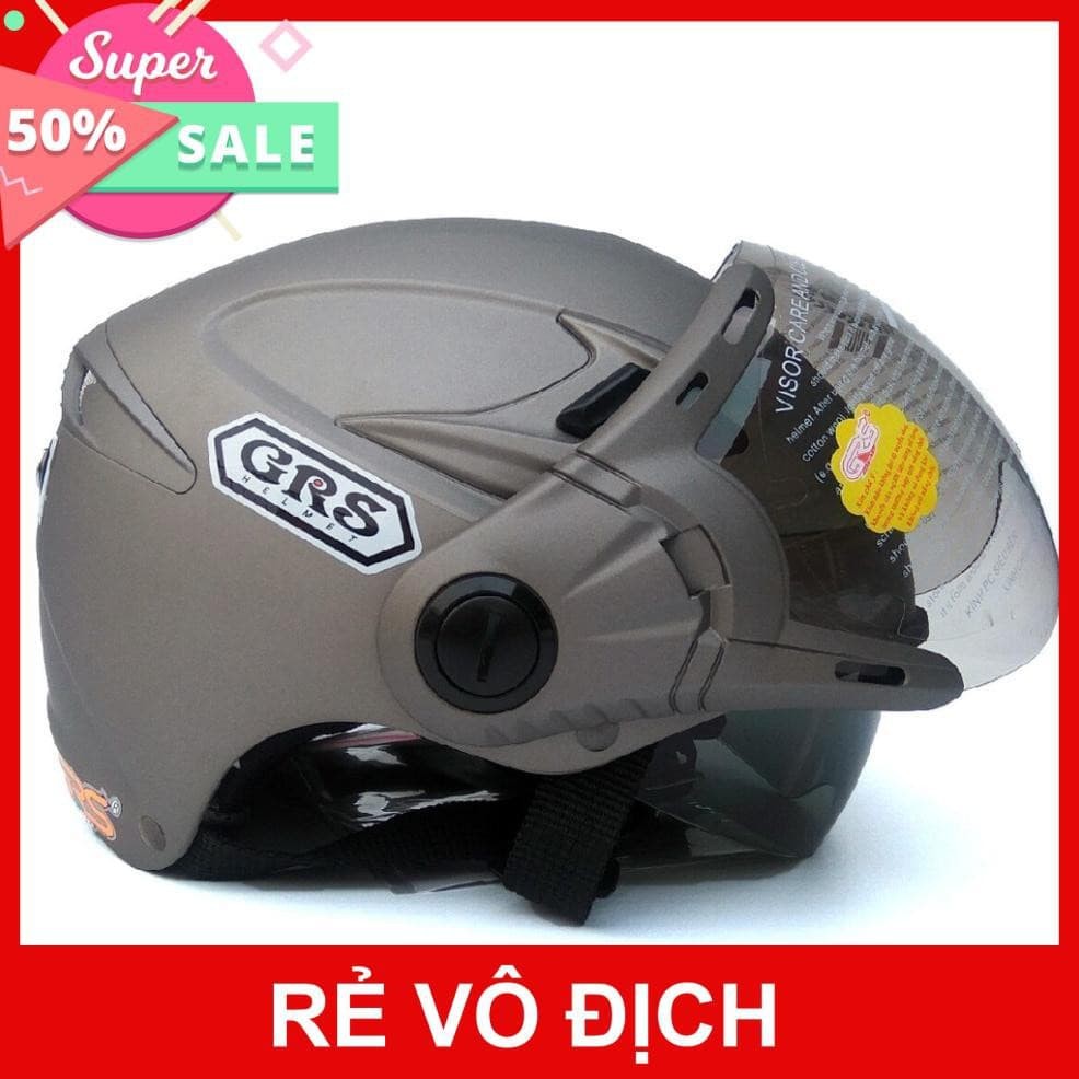 [SHOPEE]NÓN BẢO HIỂM 2 KÍNH THÁO LÓT CHÍNH HÃNG GRSA966K#3