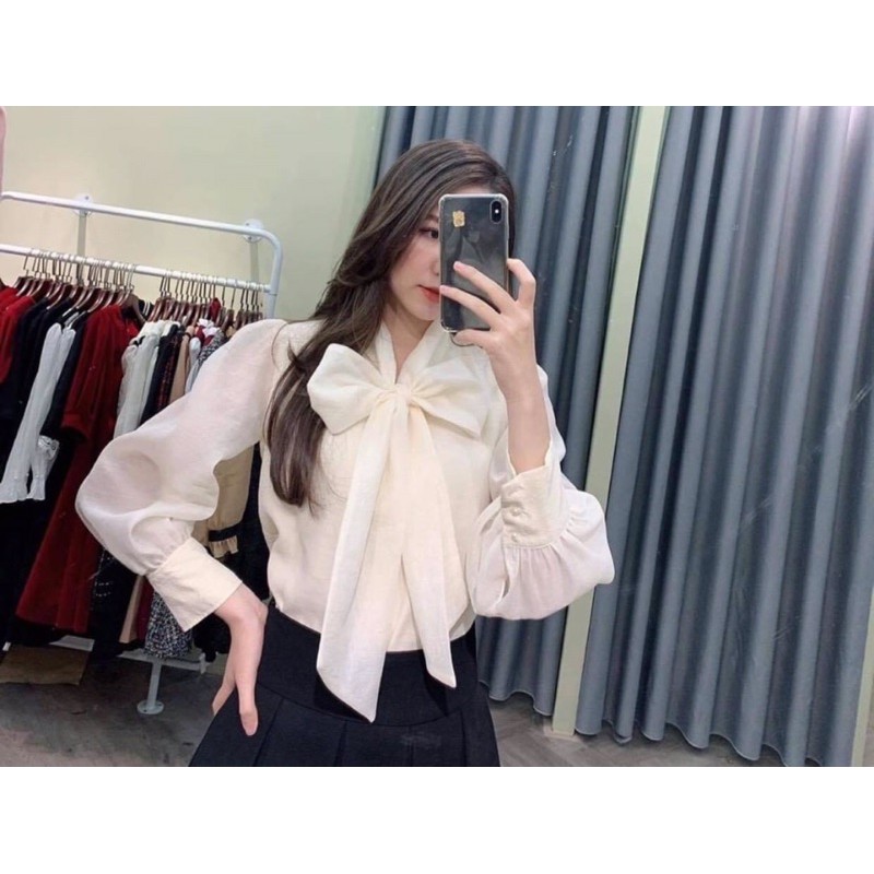Hàng Mới Sơ Mi Trắng Cổ Thắt Nơ Đặt Ngay | BigBuy360 - bigbuy360.vn