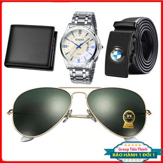Đồng hồ nam sendas tặng ví da ,dây lưng và kính mắt chống tia uv 400