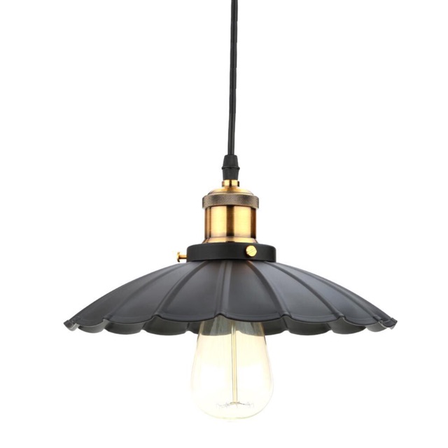 Chao đèn thả đui đồng kiểu đèn bão TBD866 đường kính 250mm/350mm (Đen)