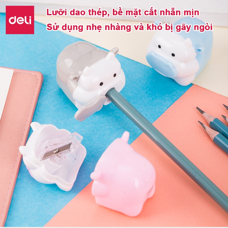 Đồ Gọt Bút Chì - Chuốt bút chì Deli hình chú bò dễ thương cho bé