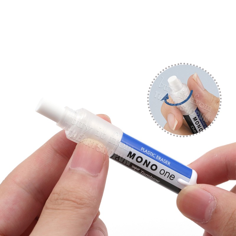 🔹 Bút + Ruột gôm vặn Tombow Mono One 6.7mm