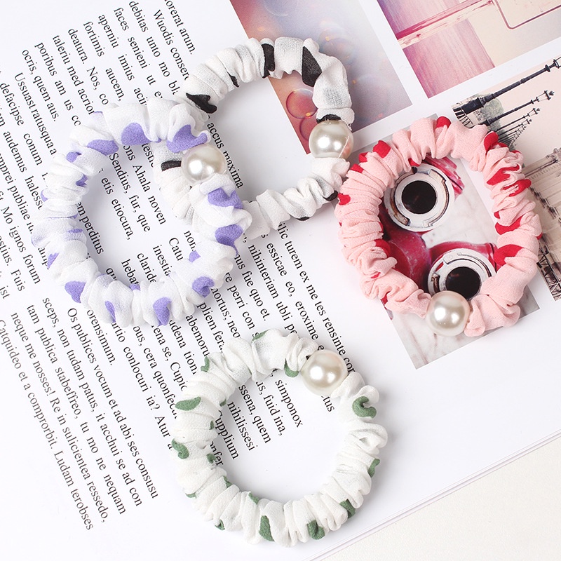 1 Dây Cột Tóc Cao Su Co Giãn Màu Sắc Retro Hàn Quốc Cho Nữ