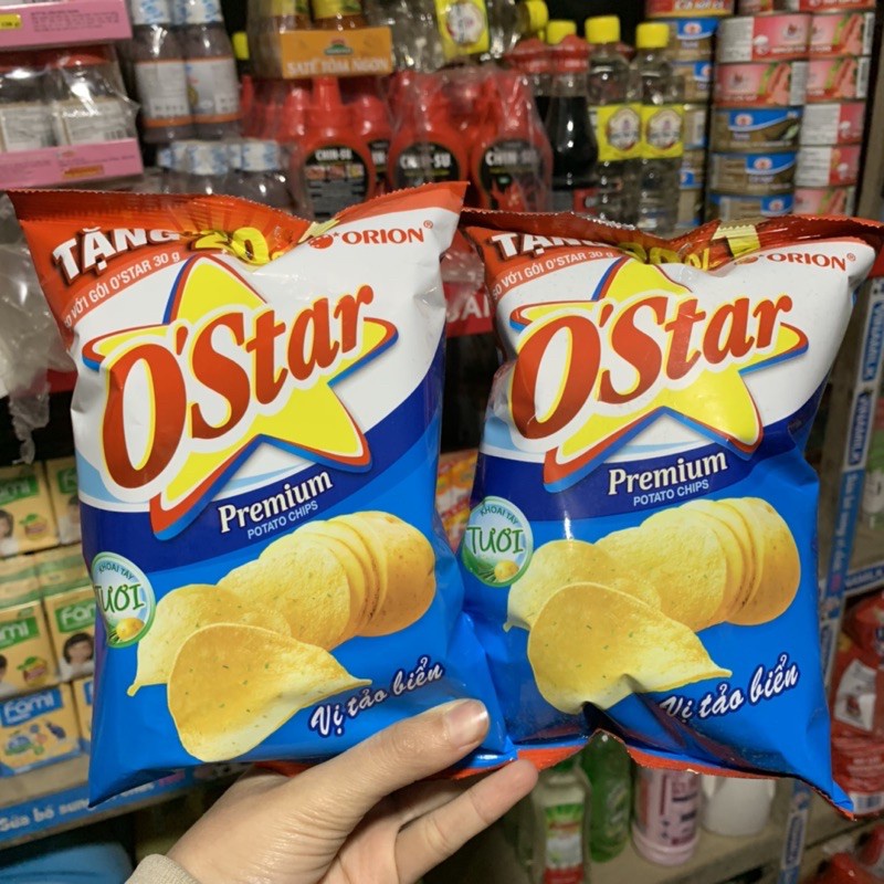 Bánh Snack khoai tây Ostar vị tảo biển