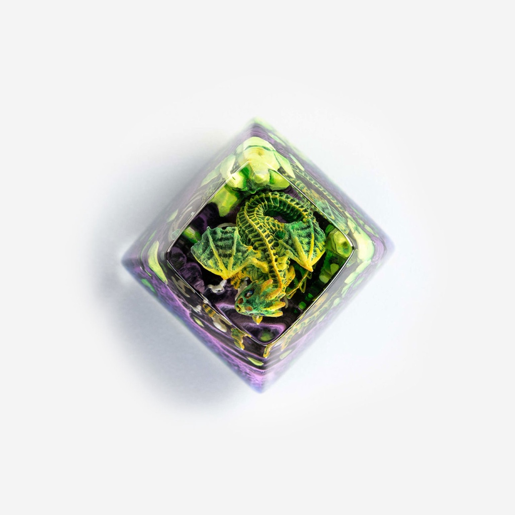 Keycap Artisan bàn phím cơ Dwarf Factory Gnarly Drakon  - Hàng chính hãng