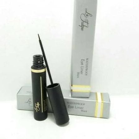 (Hàng Mới Về) Bút Kẻ Mắt Màu Đen Không Thấm Nước Hình Hoa Tulip 10ml