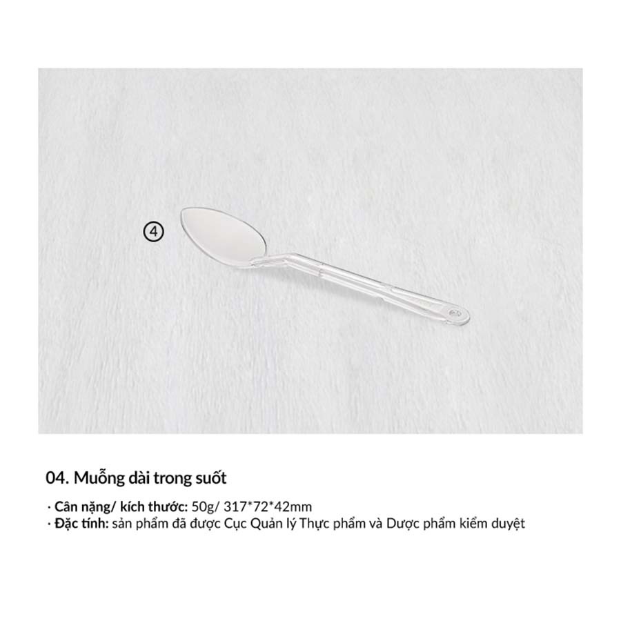 Vá Múc Canh Nhựa Bằng Nhựa Acrylic Trong Suốt - Cobi Home